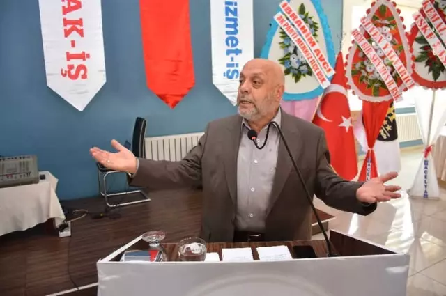 Hak-İş ve Hizmet-İş Sendikası Genel Başkanı Arslan: Hak-İş ve Hizmet-İş Sendikası Genel Başkanı Arslan: