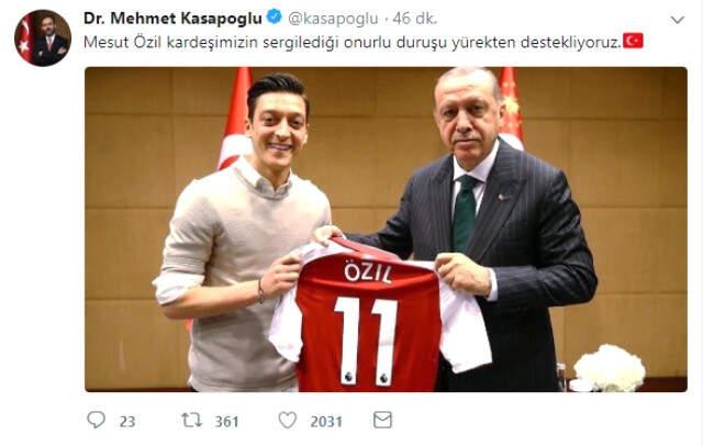 Alman Milli Takımını Bırakma Kararı Alan Mesut Özil'e Destek Yağdı