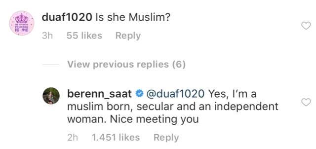 Beren Saat, Yabancı Hayranının 'Müslüman mısın' sorusuna 'Evet Müslüman Doğdum' Cevabını Verdi