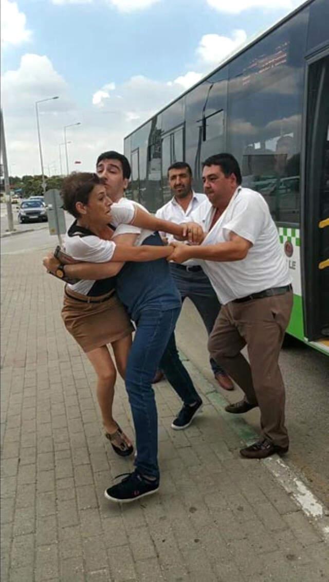 Halk Otobüsünün Tehlikeli Manevrası Kavga Çıkardı
