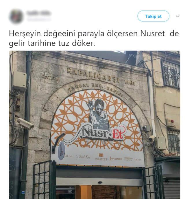 Kapalıçarşı'da Skandal Görüntü! Tarihi Kapıya Nusr-Et Tabelası Asıldı