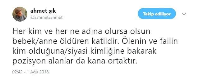 HDP'li Ahmet Şık Hakkari'deki Hain Saldırı İle İlgili Paylaşımda Bulundu