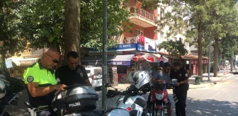 Selçuk'ta Motosiklet Sürücülerine Kask Uygulaması