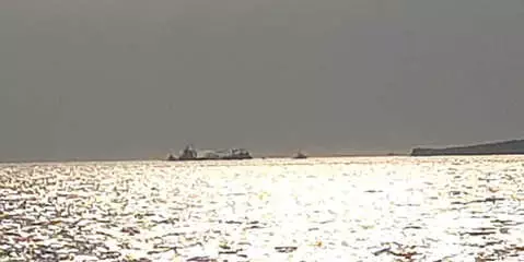 İzmir Açıklarında Bulunan Kuru Yük Gemisinde Yangın Çıktı