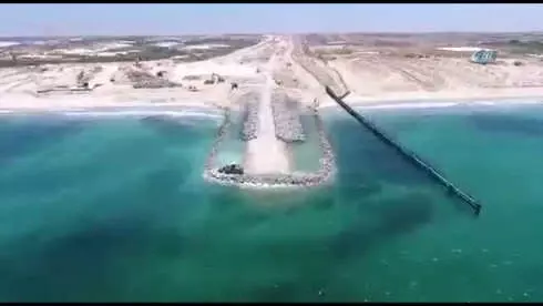 İsrail, Gazze Sınırında Deniz Duvarının İnşasına Devam Ediyor İsrail, Gazze Sınırında Deniz Duvarının İnşasına Devam Ediyor