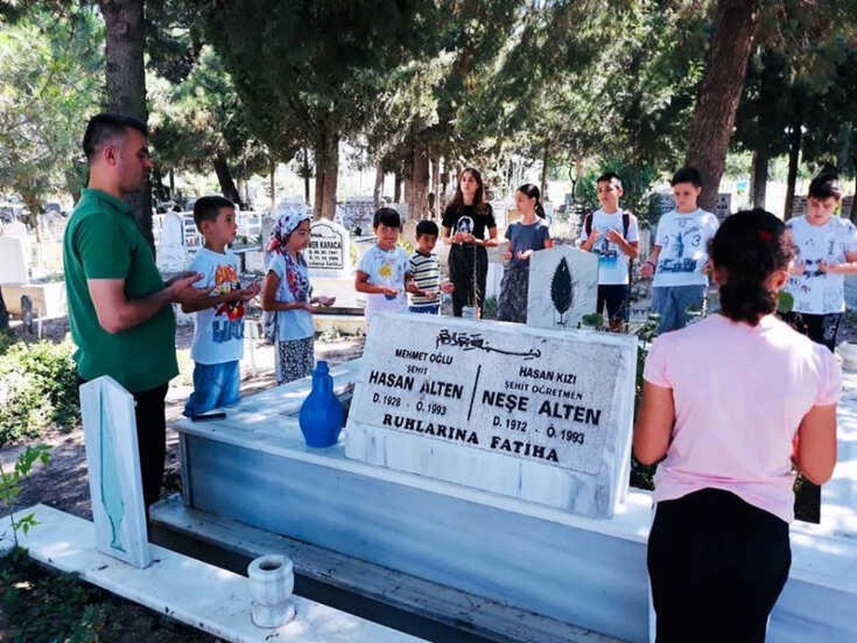 Kur'an Kursu Öğrencilerinden Şehitliğe Anlamlı Ziyaret