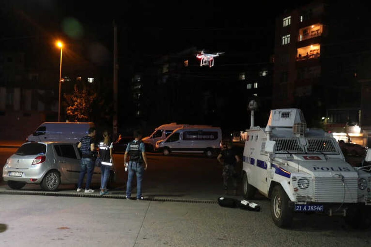 Diyarbakır'da 500 Polisle Droneli Uygulama