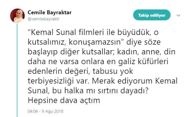 Kemal Sunal Yorumuyla Gündeme Gelen Cemile Bayraktar, Kendisini Eleştirenlere Dava Açtı