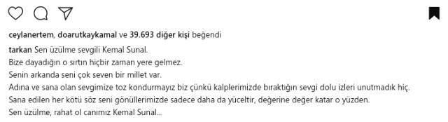 Megastar Tarkan'dan Kemal Sunal İçin Duygusal Paylaşım: Adına ve Sana Toz Kondurmayız