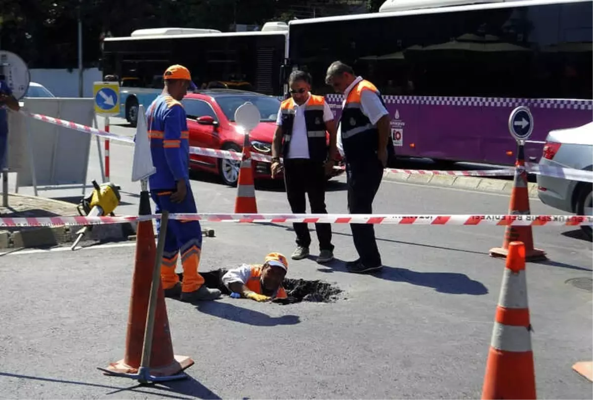 Beşiktaş'ta Yol Çöktü