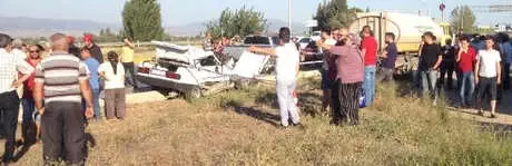 Kamyon Otomobile Çarptı: 1 Ölü