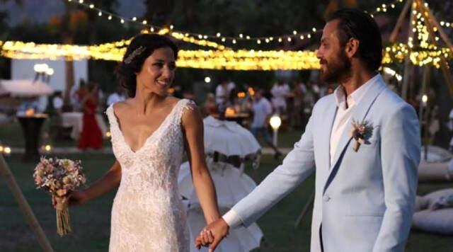 Ünlüler, Cansu Tosun ve Erkan Kolçak Köstengil'in Düğününe Akın Etti