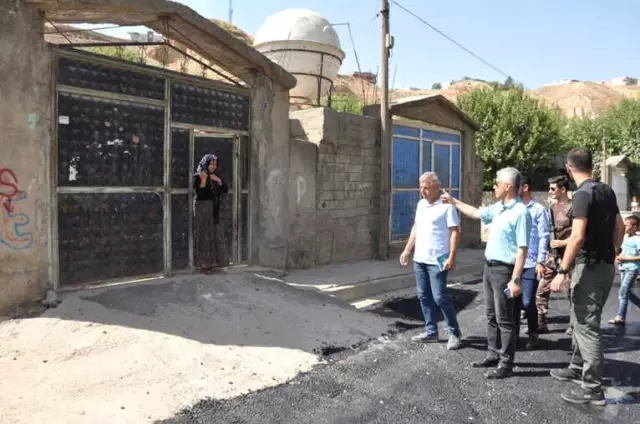 Cizre'de Sıcak Asfalt Çalışmaları Sürüyor