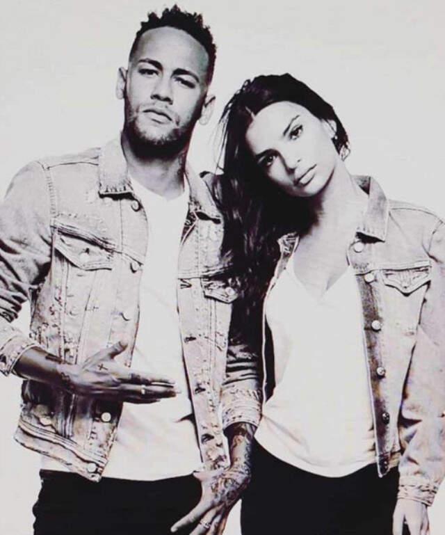 Hiç Bir Kadınla Fotoğraf Paylaşmayan Neymar, Geleneği Ünlü Model Emily Ratajkowski ile Bozdu