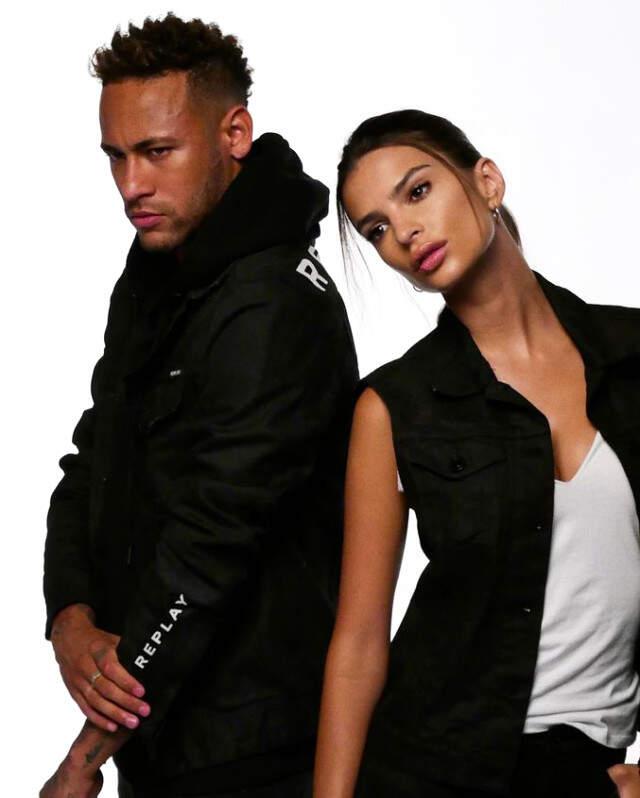 Hiç Bir Kadınla Fotoğraf Paylaşmayan Neymar, Geleneği Ünlü Model Emily Ratajkowski ile Bozdu