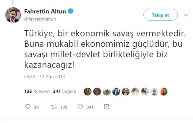 Son Dakika! Cumhurbaşkanlığından Döviz Açıklaması: Türkiye Ekonomik Savaş Vermektedir