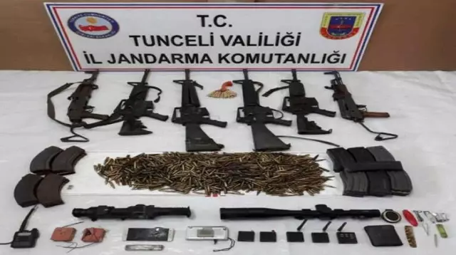 Teröristlerin Silah ve Mühimmatları da Ele Geçirildi