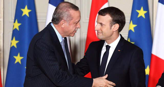 Son Dakika! Başkan Erdoğan, Fransa Cumhurbaşkanı Emmanuel Macron ile Görüştü