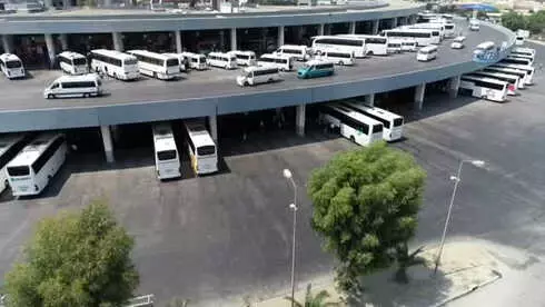Tatilciler Akın Akın Memleketlerine Gidiyor...izmir Otogarı Havadan Görüntülendi