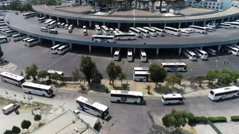 Tatilciler Akın Akın Memleketlerine Gidiyor...izmir Otogarı Havadan Görüntülendi