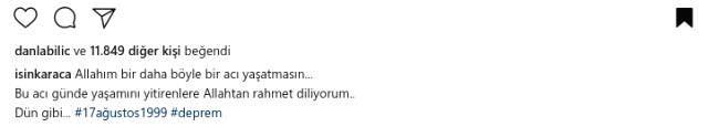 Türkiye'yi Sarsan 17 Ağustos Depreminde Hayatını Kaybedenler Anısına, Ünlü İsimlerden Duygusal Paylaşım