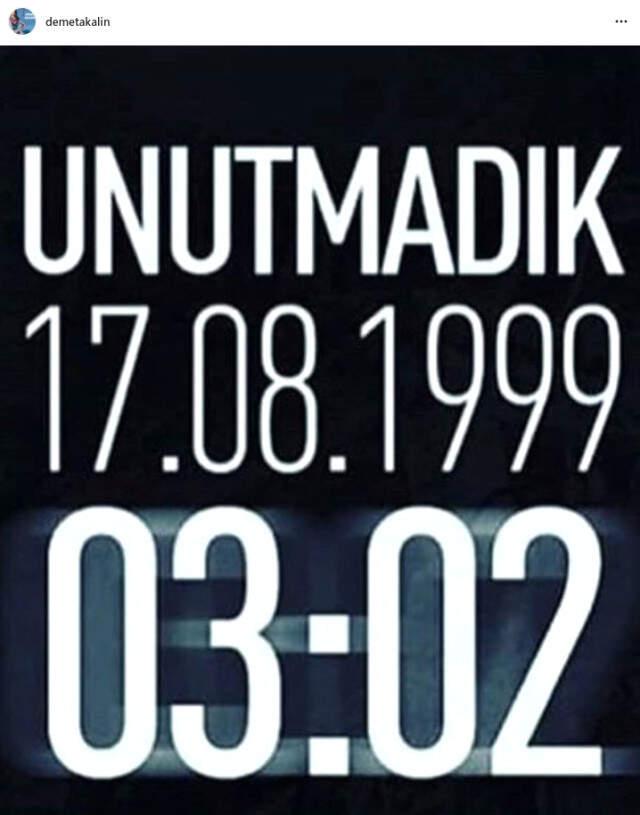 Türkiye'yi Sarsan 17 Ağustos Depreminde Hayatını Kaybedenler Anısına, Ünlü İsimlerden Duygusal Paylaşım