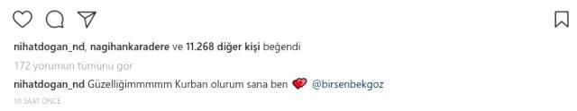 Nihat Doğan Birsen Bekgöz'e Olan Aşkını 'Güzelim Kurban Olurum Sana' Diye Dile Getirdi