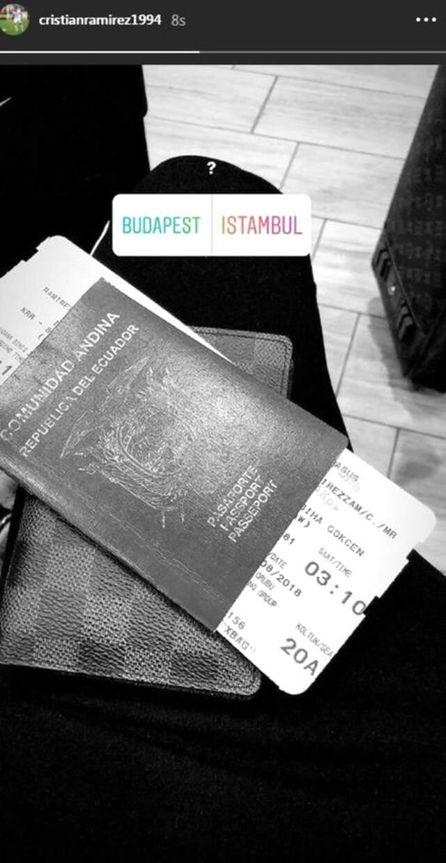 Cristian Ramirez Fenerbahçe İçin İstanbul'da!