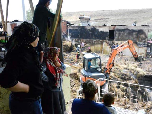 Erzurum'da Çıkan Yangın Sonrası Acı Bilançonun Görüntüleri Ortaya Çıktı