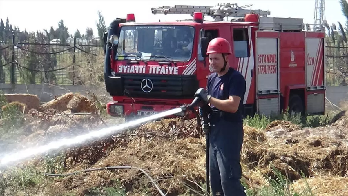 Silivri'de Otluk Alanda Yangın