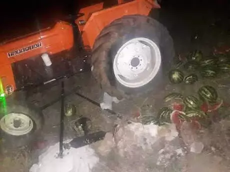 Şarampole Yuvarlanan Traktörün Sürücüsü Öldü Şarampole Yuvarlanan Traktörün Sürücüsü Öldü
