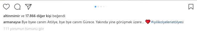 Ayşe Arman, Çok Sevdiği Atölyesine Derin Yırtmaçlı Elbiseyle Poz Vererek Veda Etti
