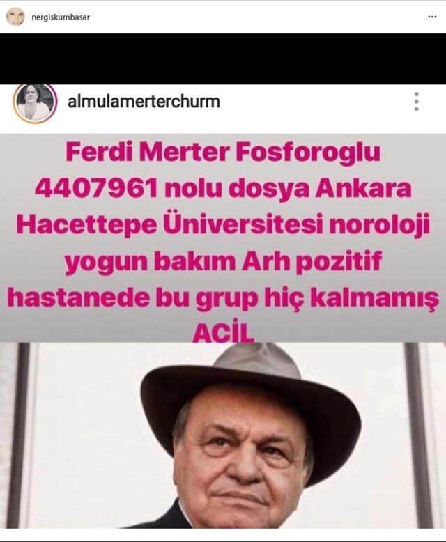 Yoğun Bakımda Olan Ferdi Merter Fosforoğlu'nu, Kiralık Aşk Oyuncuları Unutmadı! Oyuncu İçin Kan Çağrısı Yaptılar