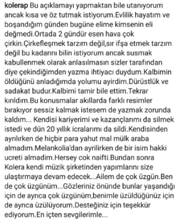 Sagopa Kajmer Aldatildigini Iddia Etmisti Kolera Kimdir