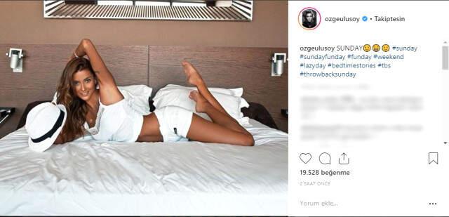 Özge Ulusoy'un Yatak Pozu Takipçilerine Parmak Isırttı