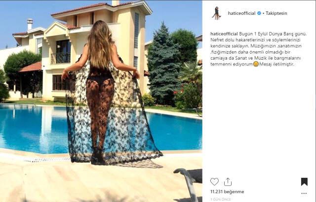 Ünlü Şarkıcı Hatice'den, İmalı Cesur Paylaşım