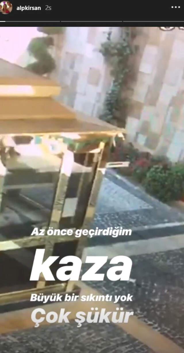 Motorsikletiyle Güvenlik Bariyerlerine Çarpan Sunucu Alp Kırşan, Kaza Anını Paylaştı