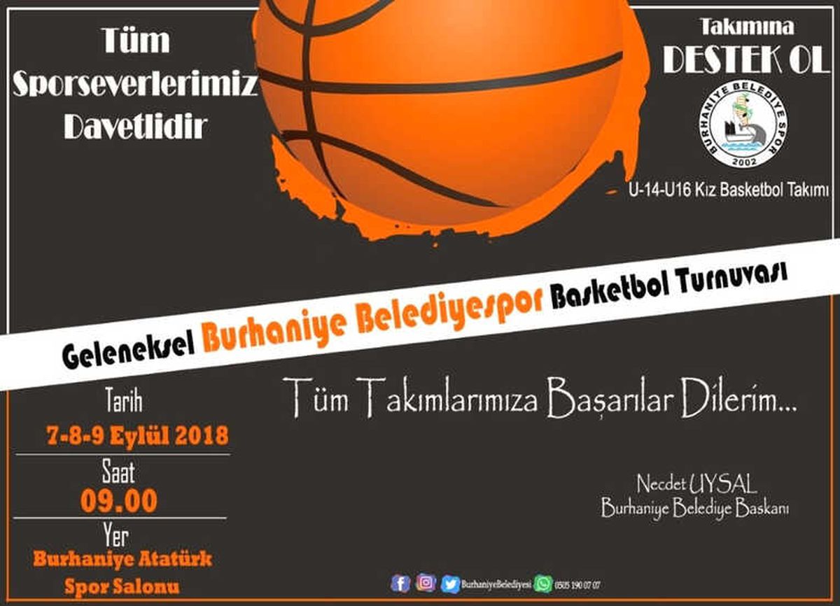 Burhaniye'de Basketbol Turnuvası