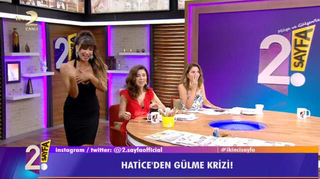 Canlı Yayında Gülme Krizine Giren Hatice, Firikik Vermemek İçin Stüdyoyu Terk Etti