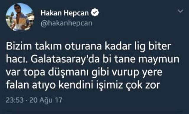 Eski G.Saraylı Gomis'e 'Maymun' Diyen Sosyal Medya Fenomeni Hakan Hepcan, Mahkemede Beraat Etti