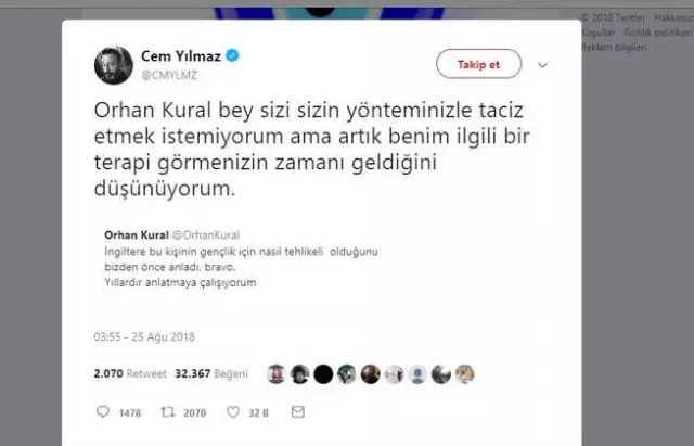 Orhan Kural'dan Cem Yılmaz'a 10 Bin Liralık Tazminat Davası