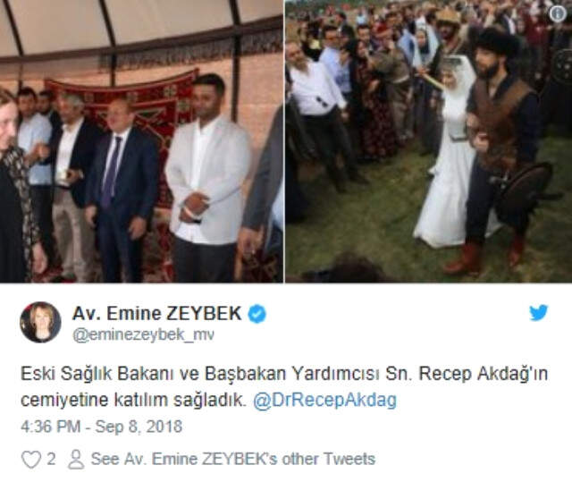 Eski Sağlık Bakanı Recep Akdağ'ın oğlu, Kayı Boyu Düğünüyle Dünyaevine Girdi