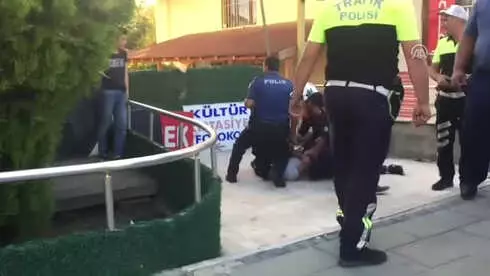 Polis ile Şüpheli Yakınları Arasında Arbede Polis ile Şüpheli Yakınları Arasında Arbede