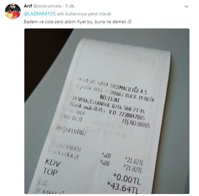 Havaalanından Aldığı 0,5'lik Suya 6 Lira Ödeyen Vatandaş Duruma Tepki Gösterdi