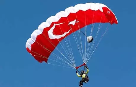 Paraşütçüler Gökyüzünü Renklendirdi