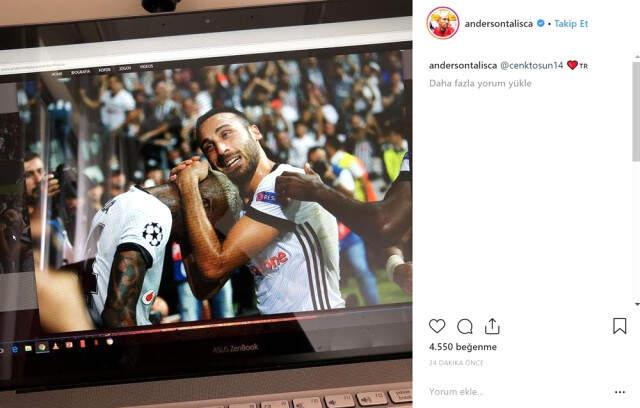 Talisca'nın, Cenk Tosun'la Olan Fotoğrafını Paylaşması Beşiktaşlıları Heyecanlandırdı