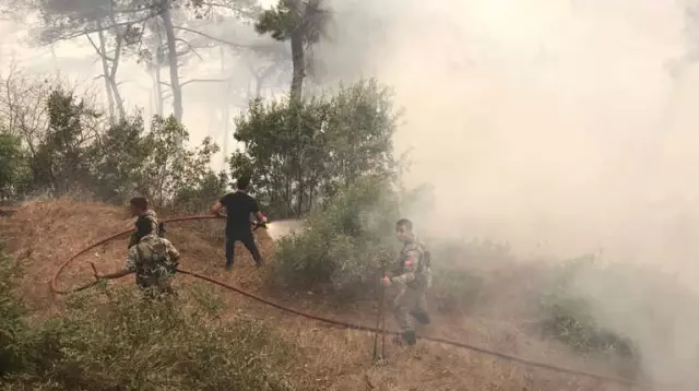 Hatay'daki Orman Yangını 6 Saattir Devam Ediyor