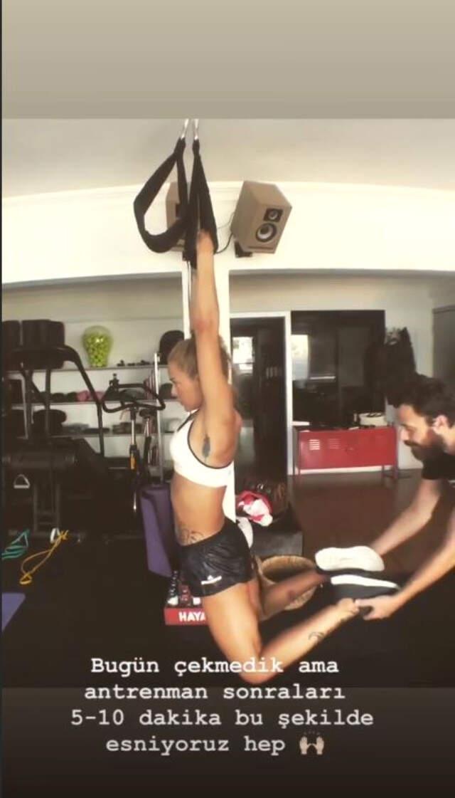 Sosyetik Güzel Eliz Sakuçoğlu, Spor Yaptığı Anlarla Nefes Kesti