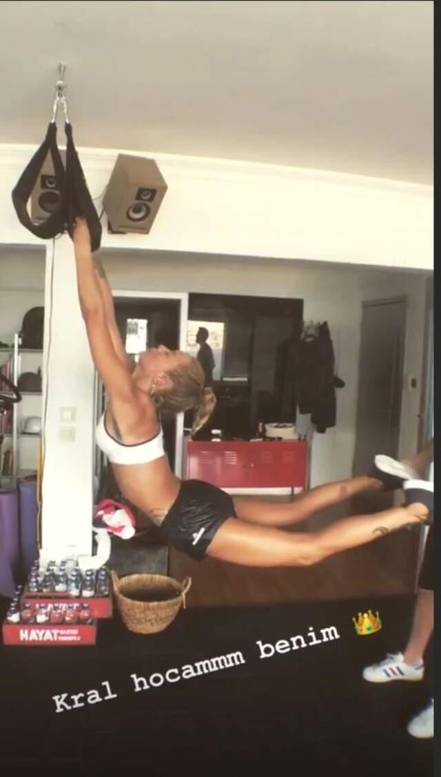 Sosyetik Güzel Eliz Sakuçoğlu, Spor Yaptığı Anlarla Nefes Kesti