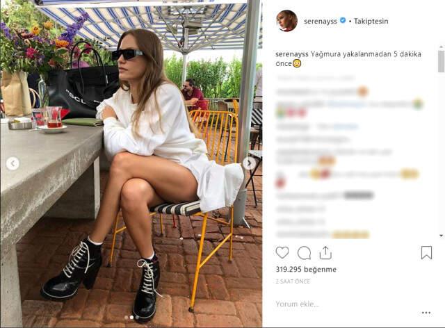 Ünlü Oyuncu Serenay Sarıkaya Kıyafetiyle Takipçilerini Kendine Hayran Bıraktı